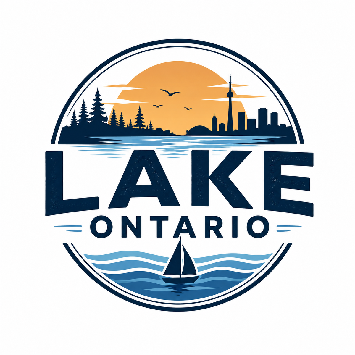 Autocollant Lake Ontario